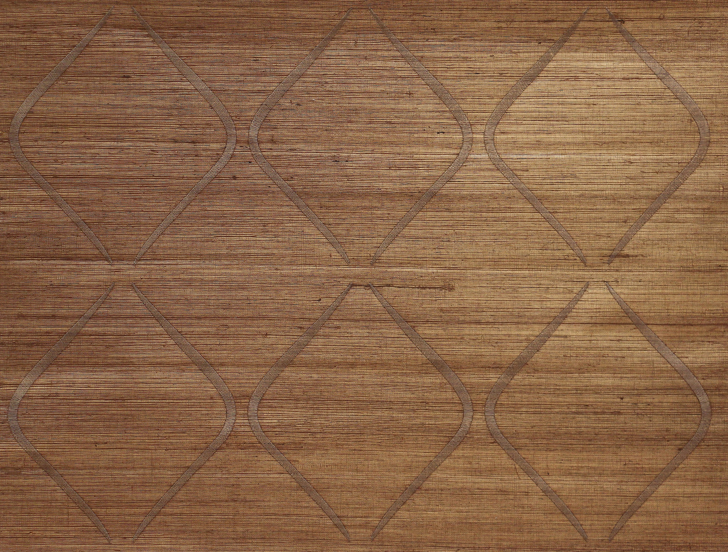 York Wallcoverings Candice Olson Natural Splendor Marquise Gold Wallpaper Grasscloth Yellows - DL2904