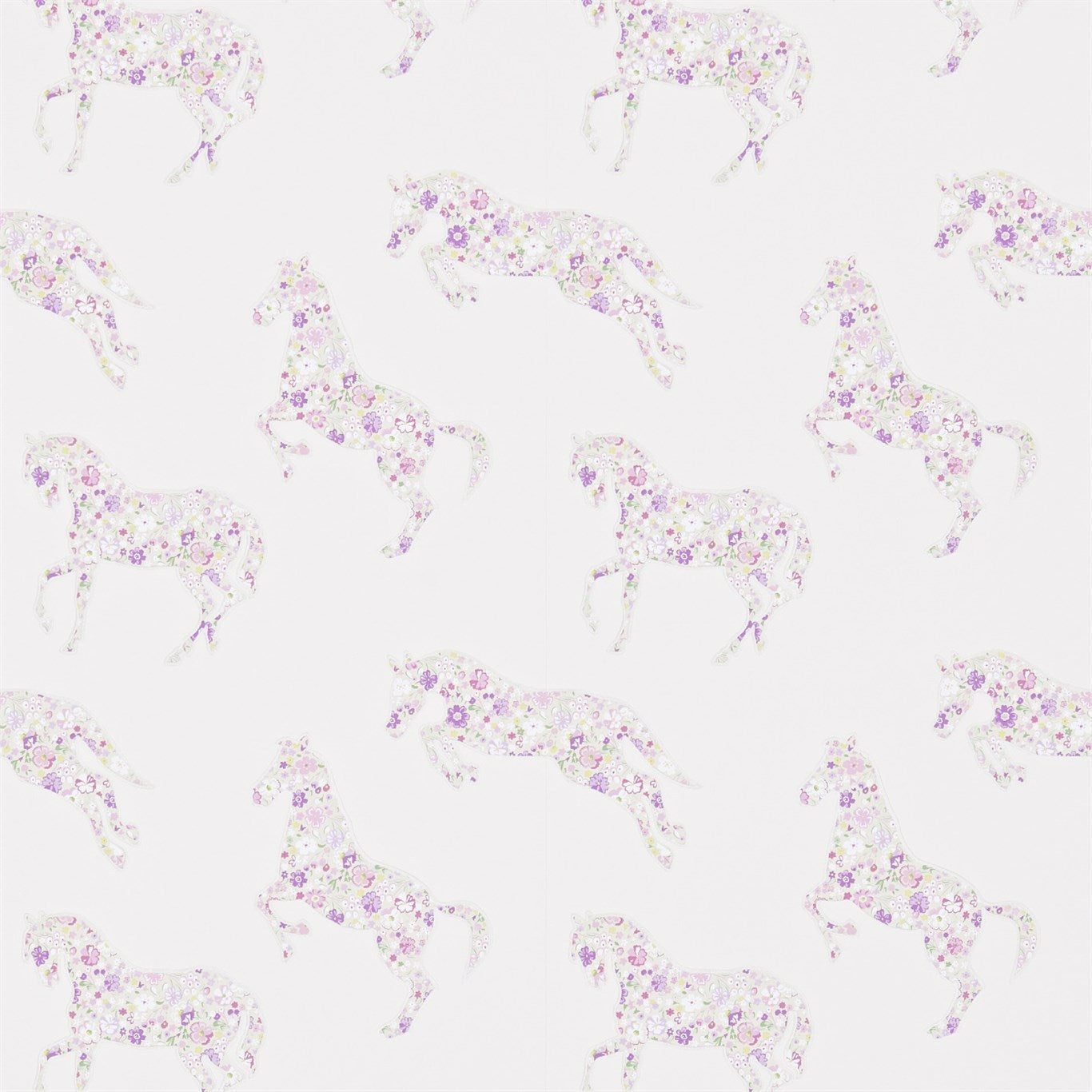 SANDERSON OUTLET Pretty Ponies Wallpaper Kids Lavender - DLIT214034