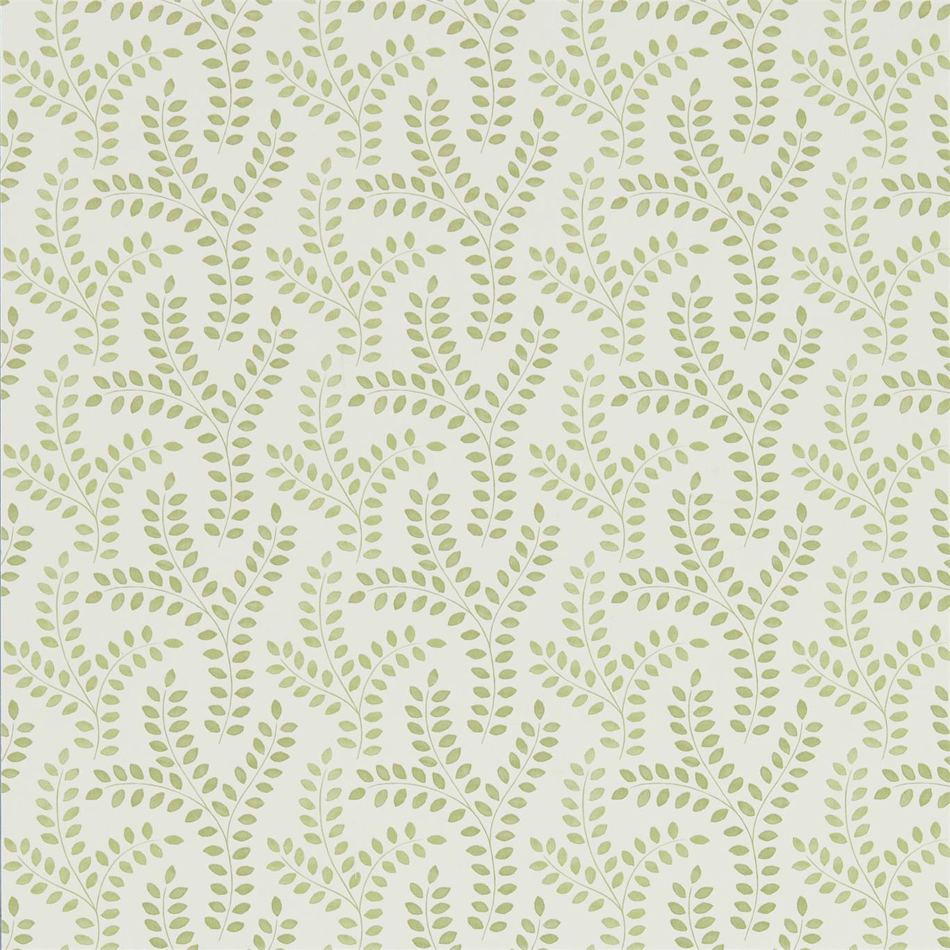 SANDERSON Yarton Wallpaper Leaves , Trees Moss Gravure Printed Wallpaper - DLMW216887