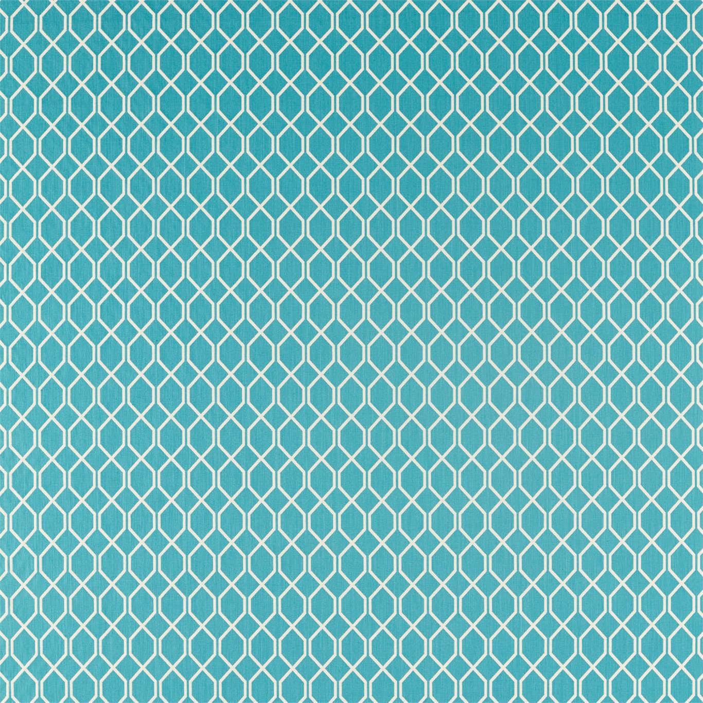 SANDERSON Botanic Trellis Fabric Geometric Tropical Palm - DLNC236789