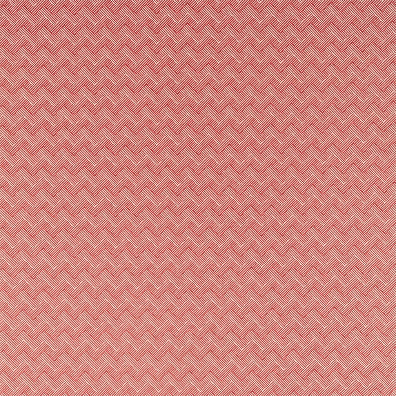 SANDERSON Nelson Fabric Abstract , Graphic Bengal Red - DLNC236796