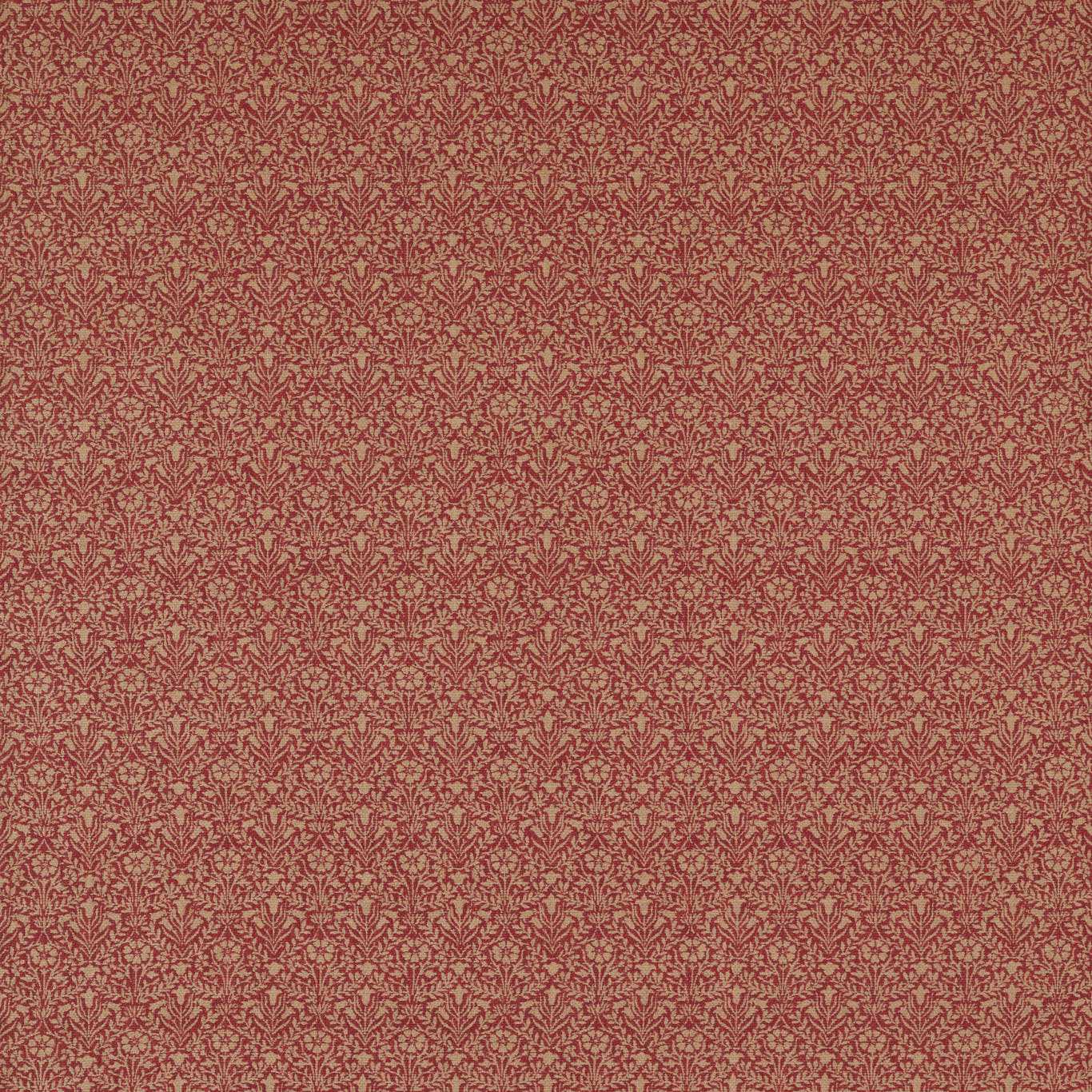 MORRIS & CO Bellflowers Fabric Classic Floral Russet - DM4U236527