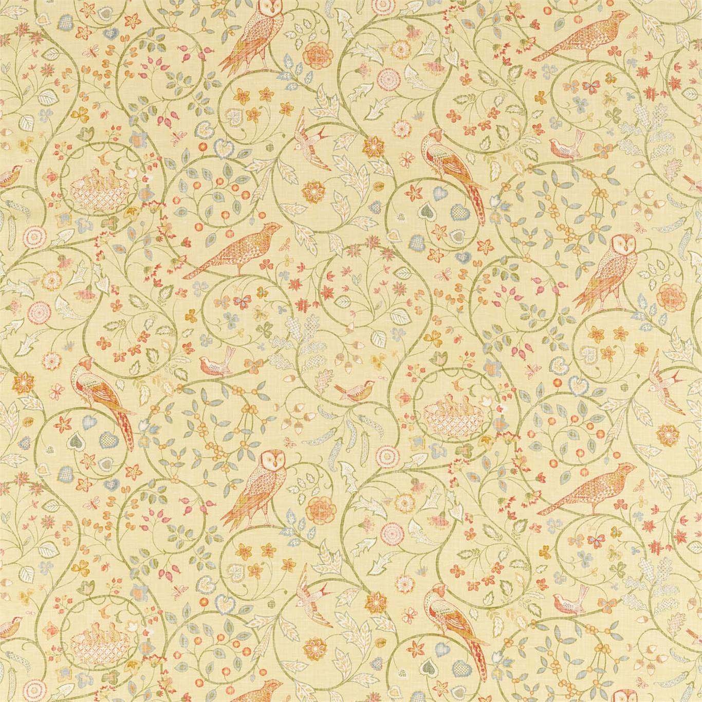 MORRIS & CO Newill Fabric Leaves , Trees Lemon - DM5F226587