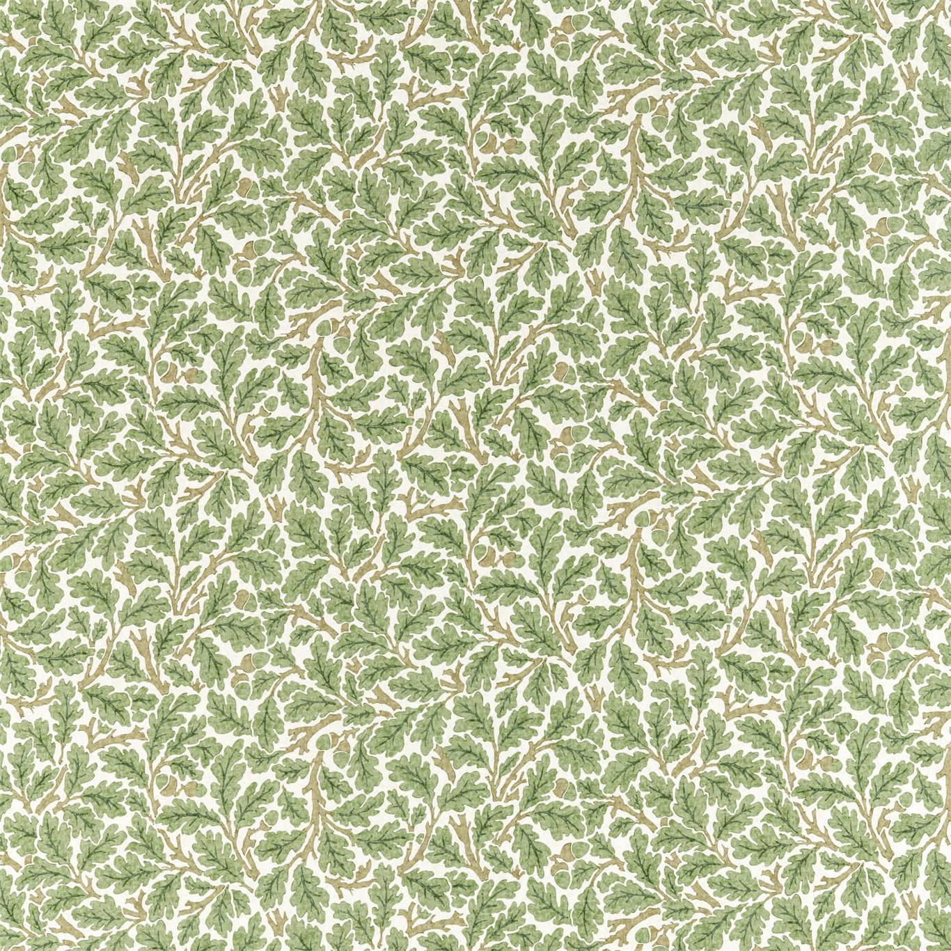 MORRIS & CO Oak Fabric Leaves , Trees Forest,Cream - DM5F226606
