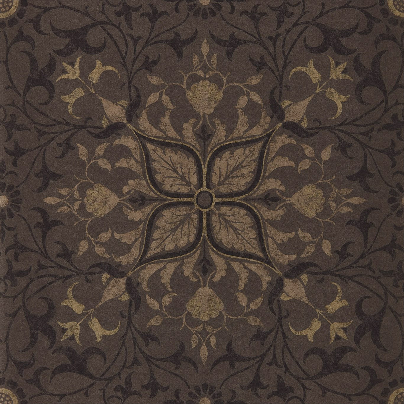 MORRIS & CO Pure Net Ceiling Wallpaper Other Charcoal,Gold Gravure Printed Wallpaper - DMPU216036