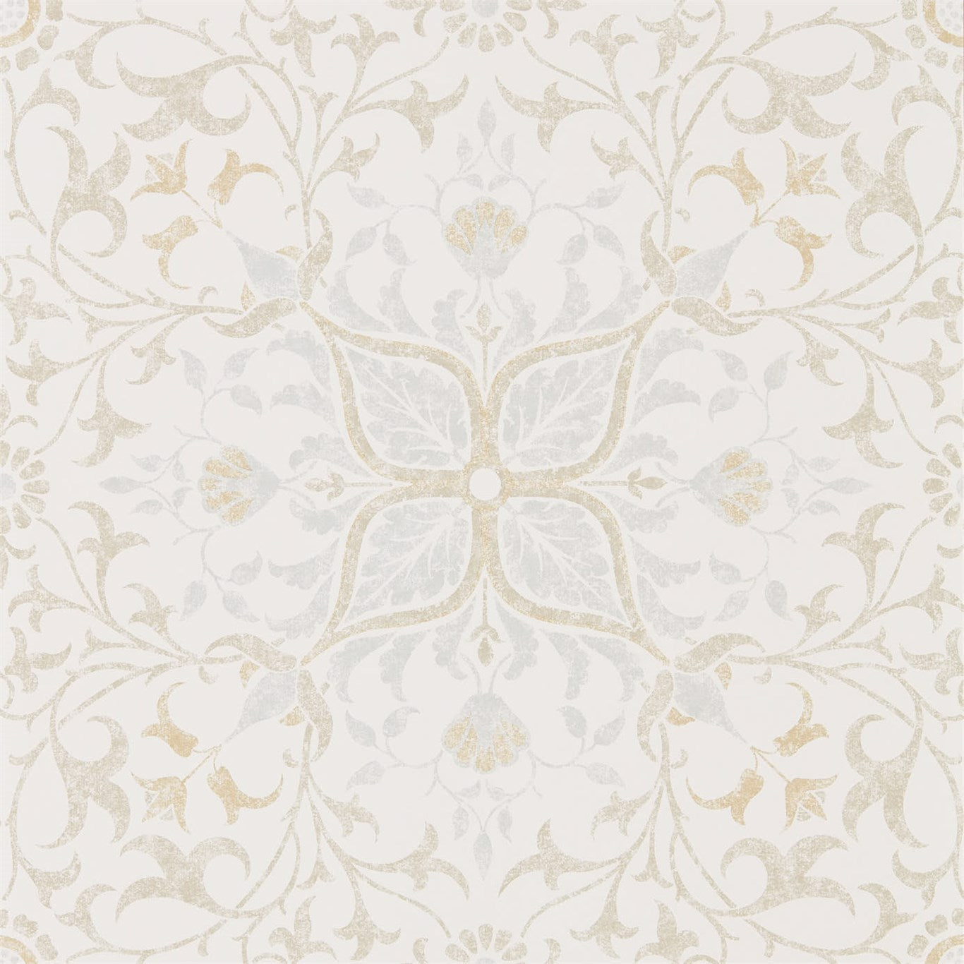 MORRIS & CO Pure Net Ceiling Wallpaper Other Cream,Eggshell Gravure Printed Wallpaper - DMPU216038