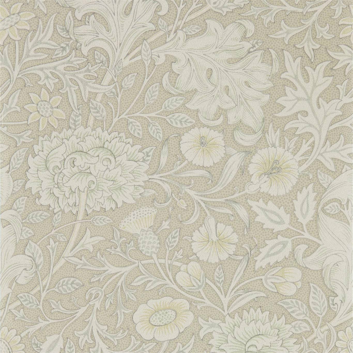 MORRIS & CO Double Bough Wallpaper Classic Floral Pewter Gravure Printed Wallpaper - DMSW216684