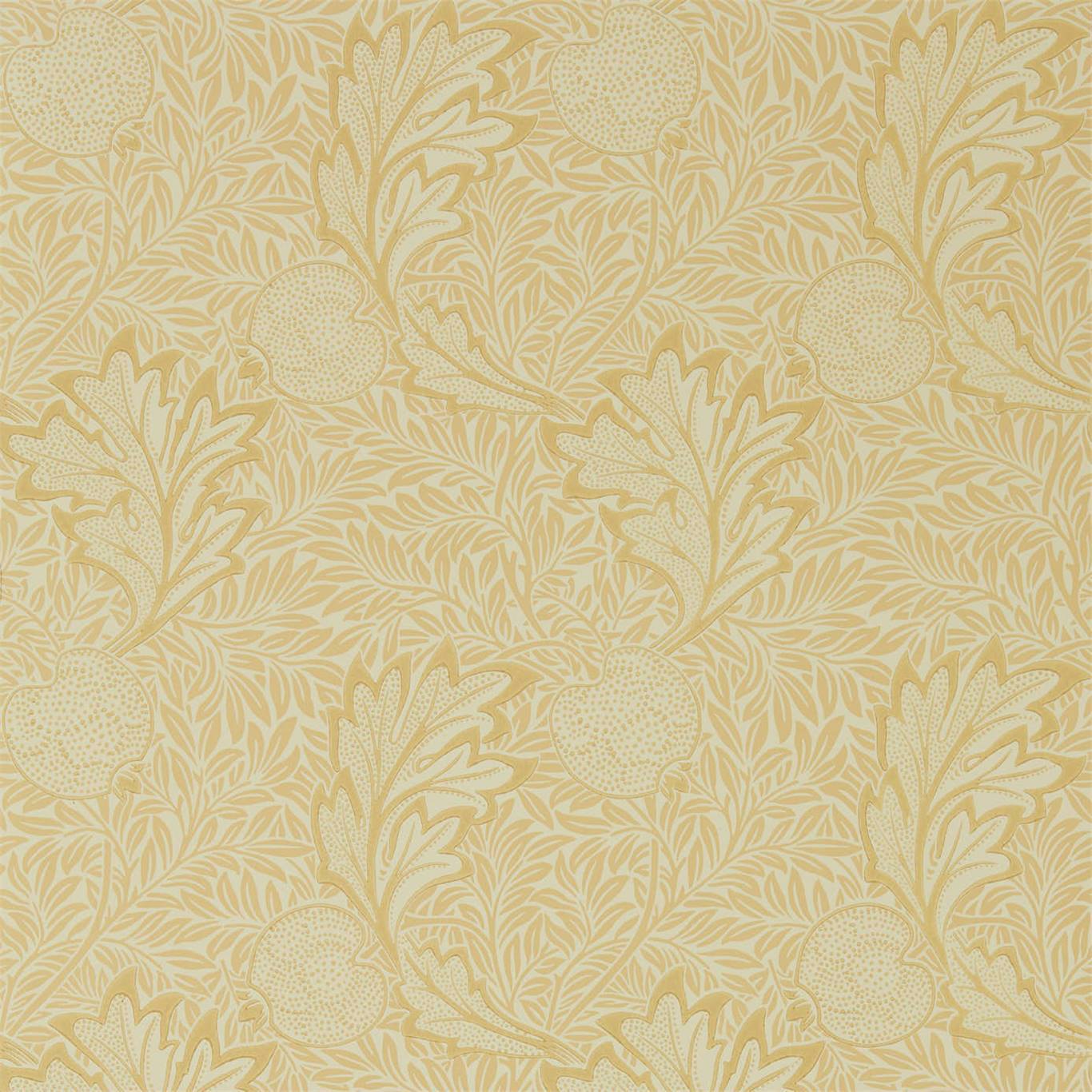 MORRIS & CO Apple Wallpaper Classic Floral Honey Gold Surflex-Printed Wallpaper - DMSW216691