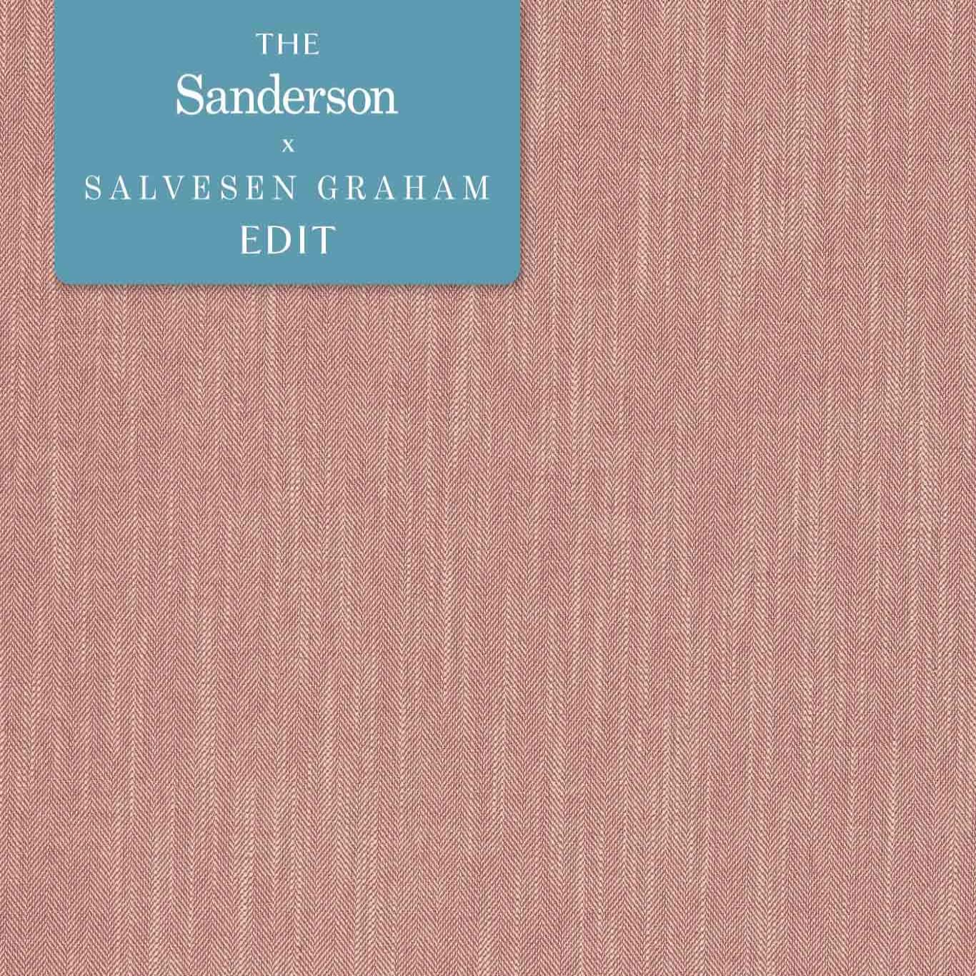 SANDERSON Melford Fabric Plains , Textures Burgundy - DMWC237092