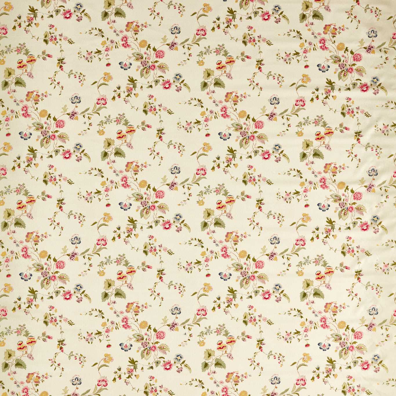 SANDERSON Nectar Fields Printed Fabric Sage,Blossom - DNAT227404