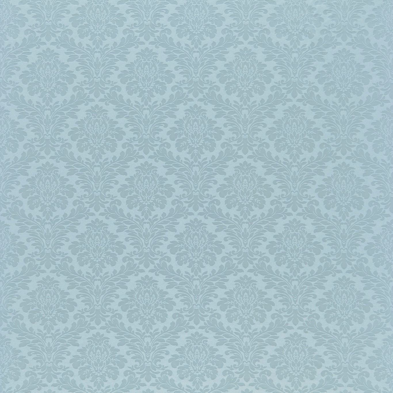 SANDERSON Lymington Damask Fabric Damasks Sky Blue - DNLMLD319