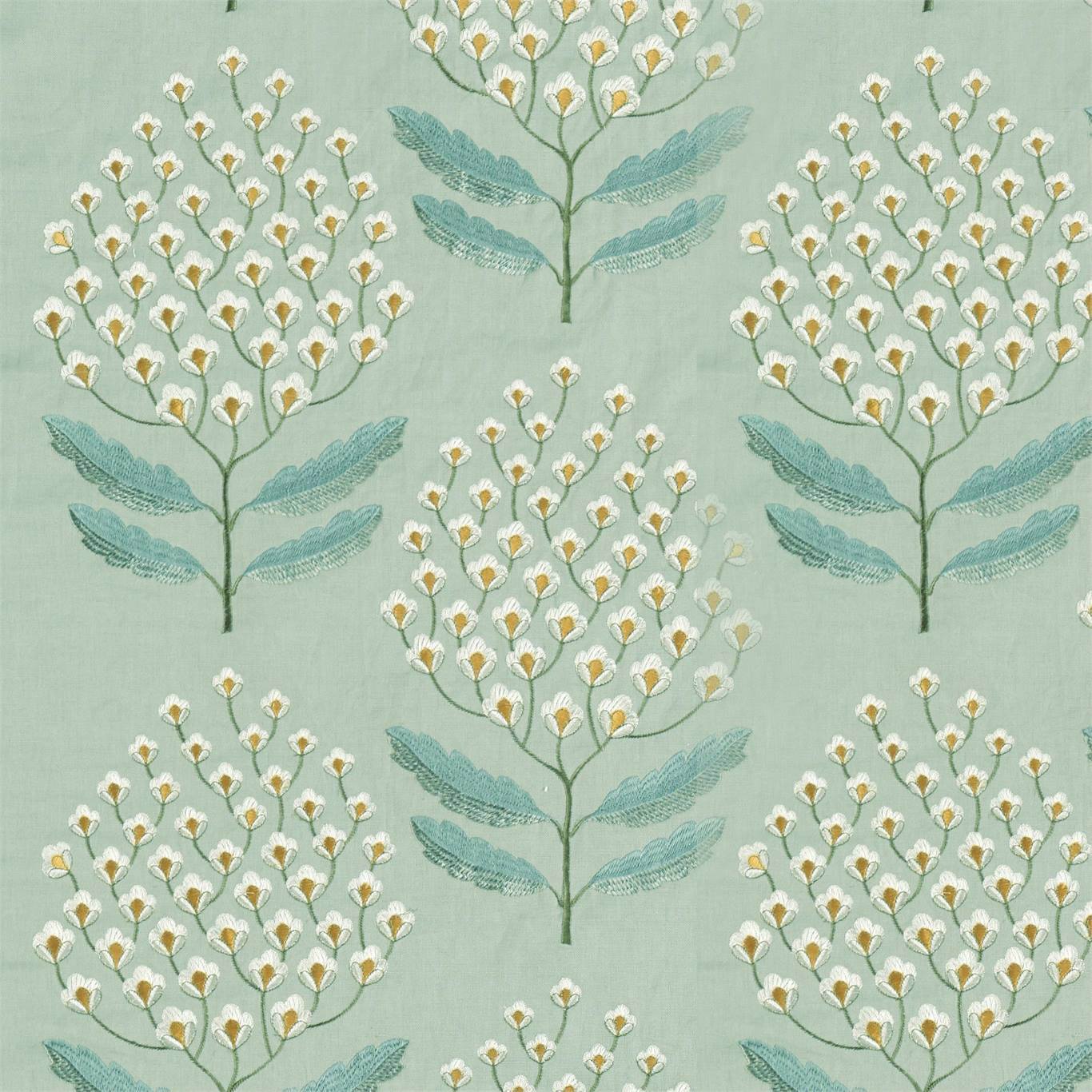 SANDERSON Bellis Fabric Contemporary, Floral Blue Clay - DNTF237114