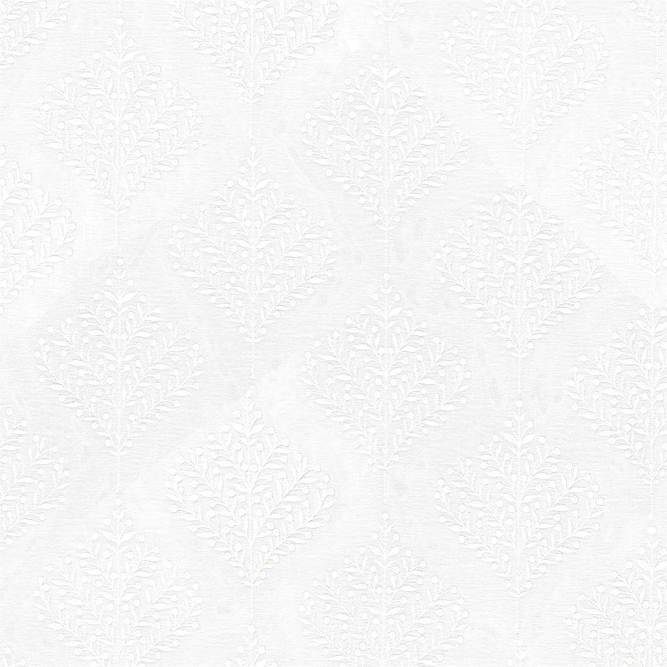 SANDERSON Orchard Tree Fabric Leaves , Trees Chalk - DNTF237186