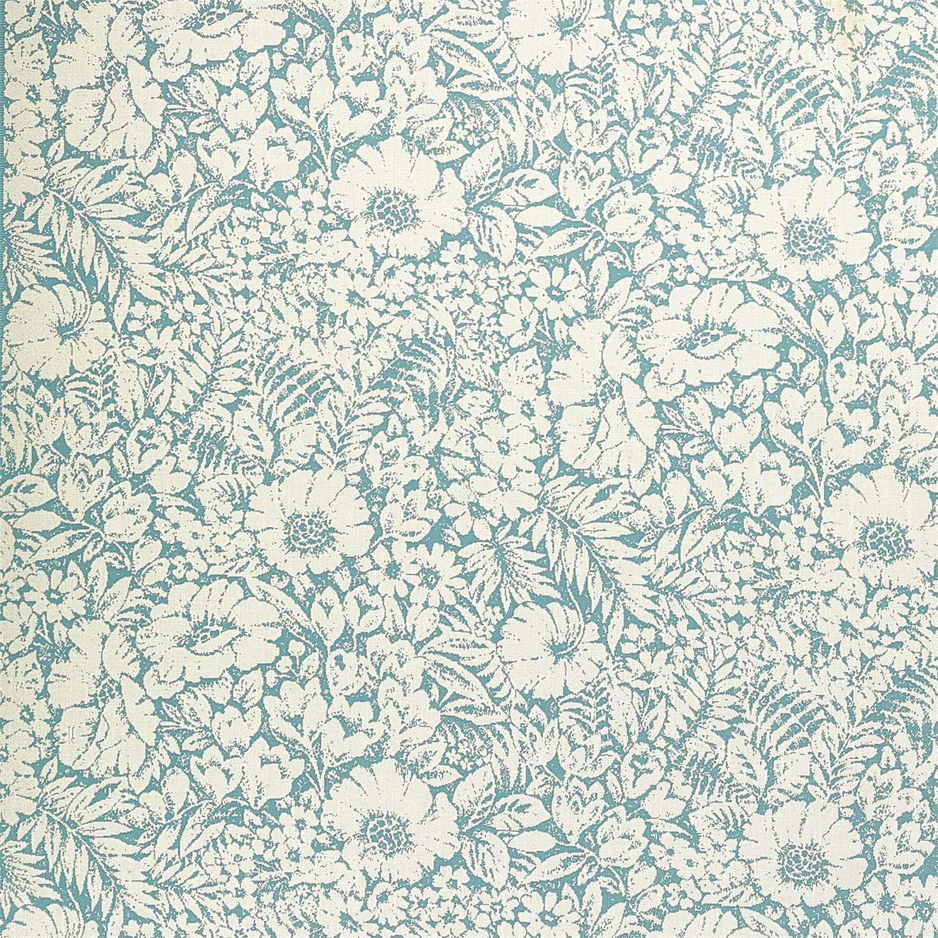 SANDERSON Meadow Fields Fabric Contemporary, Floral High Sea - DNTF237197