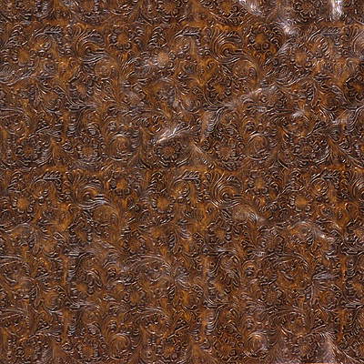 KRAVET DESIGN VINYL/FAUX LEATHER BOTANICAL & FLORAL BROWN,BROWN, - DONAHUE.616.0 OUTLET