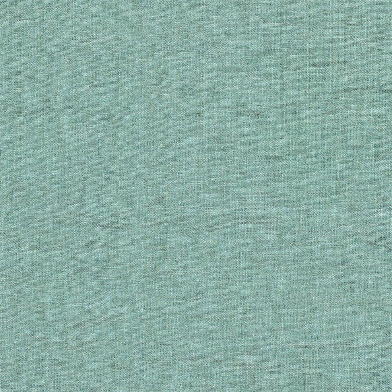 SANDERSON Rue Linen Fabric Plains , Textures Duck Egg - DRLC237056