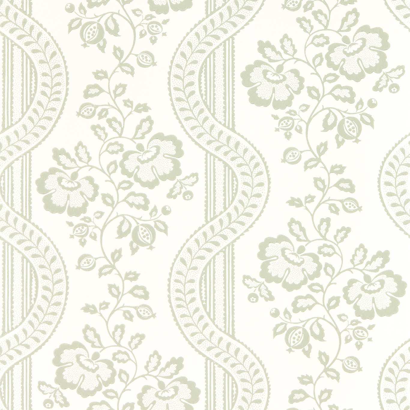 SANDERSON Aubrey Wallpaper Abstract , Graphic Lambs Ear Surflex-Printed Wallpaper - DSAB217428