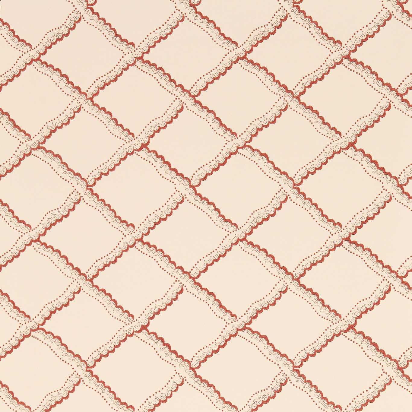 SANDERSON Rye Wallpaper Geometric Berry,Pink Clay Surflex-Printed Wallpaper - DSAB217438