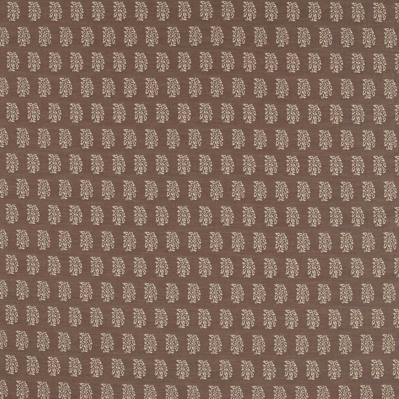 SANDERSON Bagru Fabric Botanical Cocoa - DSAF237501