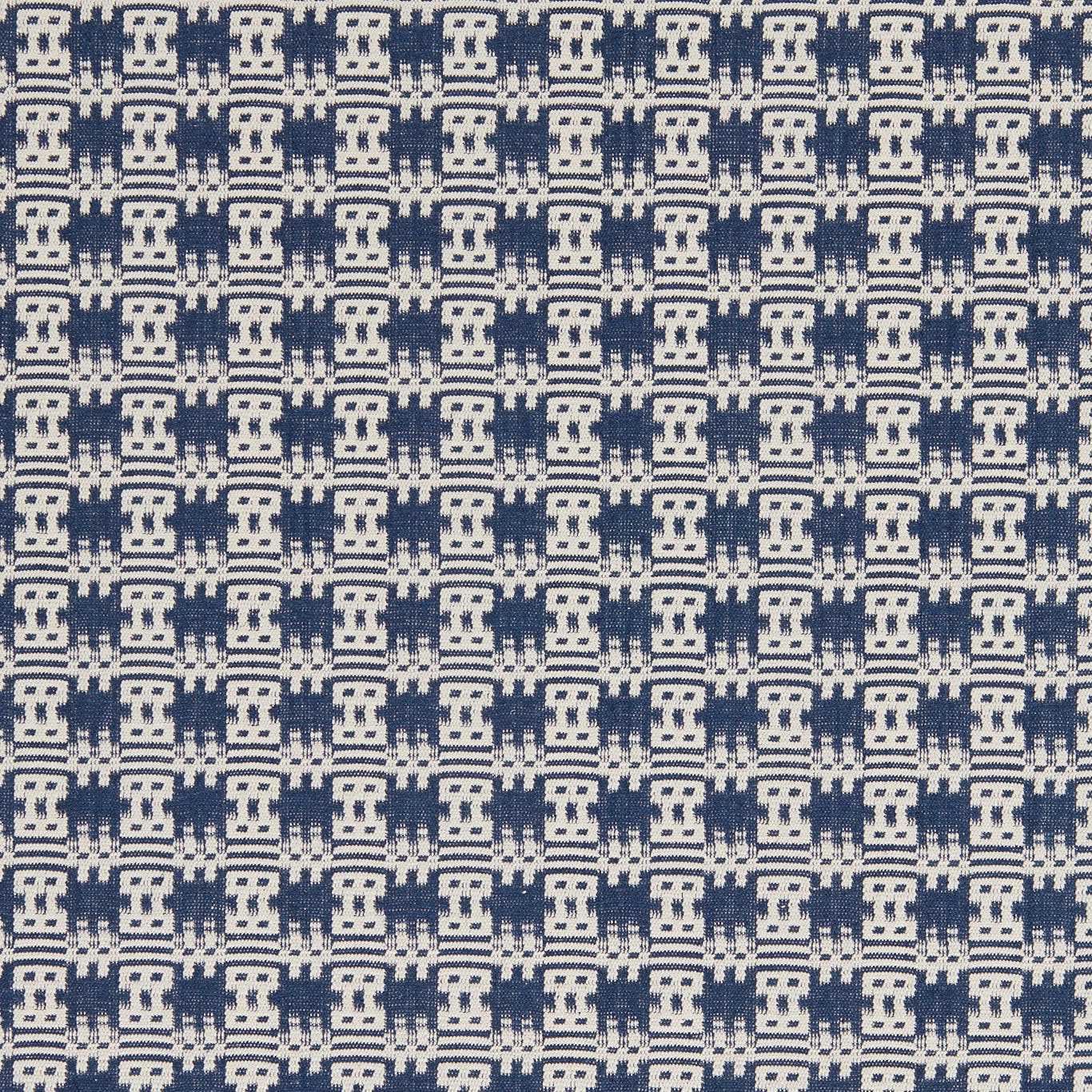 SANDERSON Akan Fabric Checks Indigo - DSAF237513