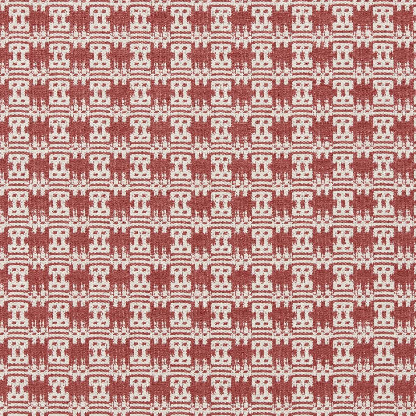 SANDERSON Akan Fabric Checks Pink Pepper - DSAF237517