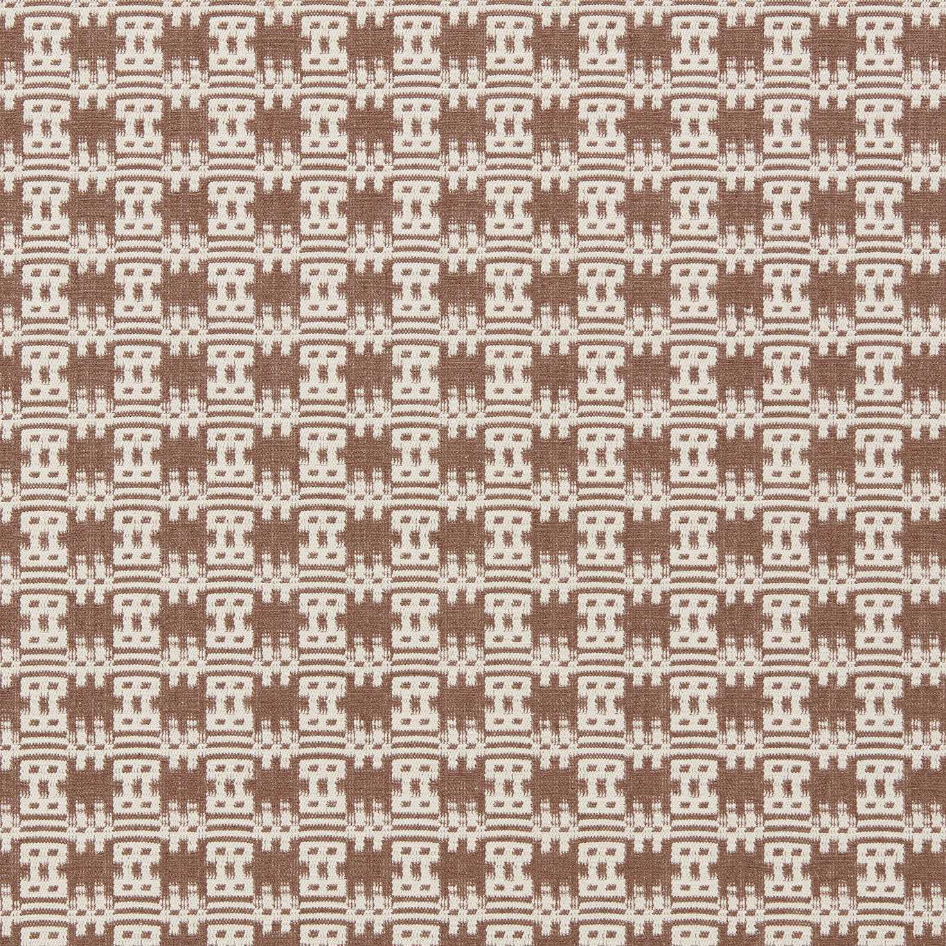 SANDERSON Akan Fabric Checks Cocoa - DSAF237518