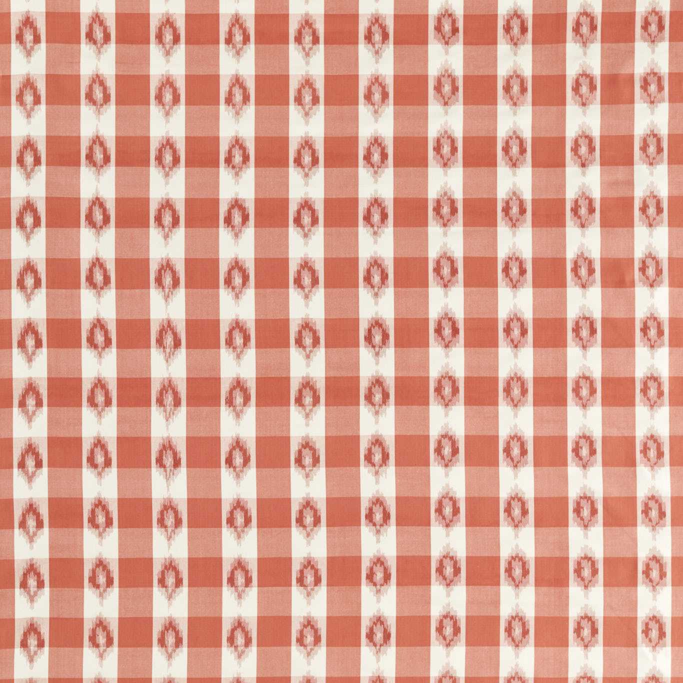 SANDERSON Odisha Check Weave Coral - DSTR237722