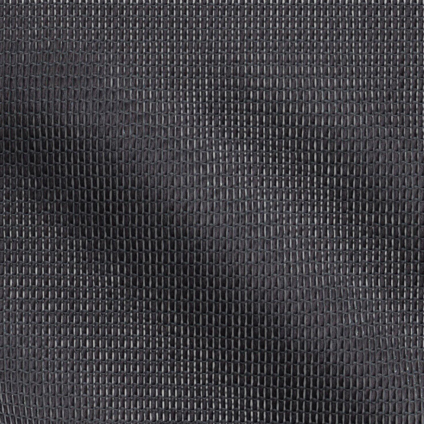 Charcoal black grid-textured fabric with a tight square weave; versatile upholstery fabric suitable for drapery and decor applications.