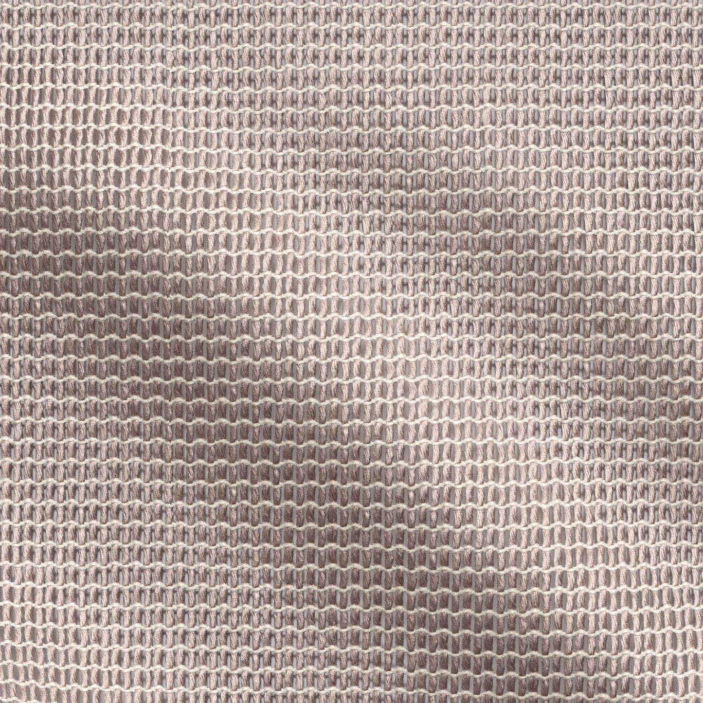 Dusty rose woven fabric close-up with a small looped mesh pattern; linen-like upholstery texture.