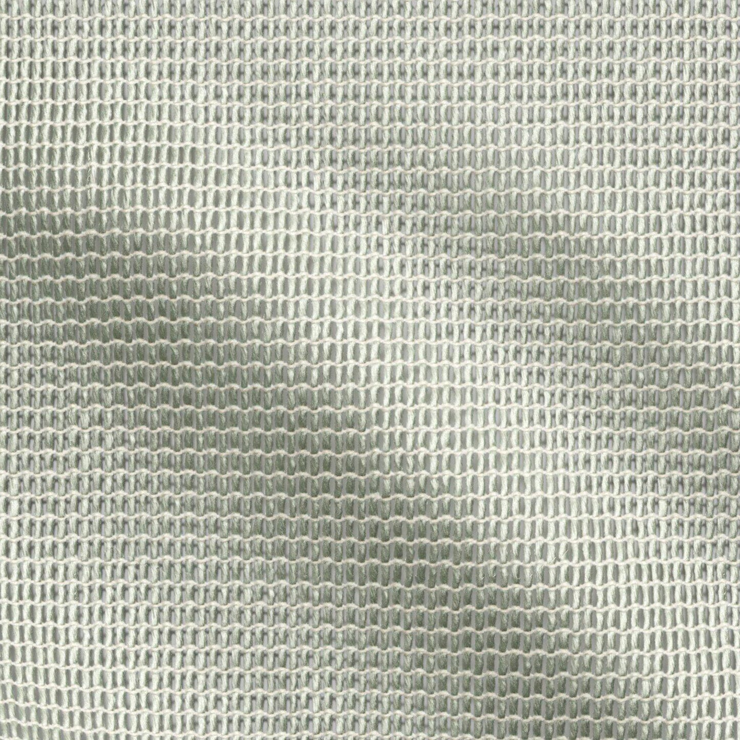 Close-up of woven fabric in lemongrass green and beige with a subtle grid texture; sheer, lightweight material.