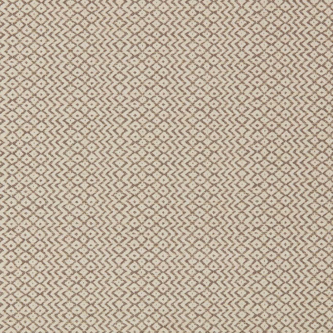 SANDERSON Cheslyn Fabric Geometric Raw Chocolate - DUPH237491