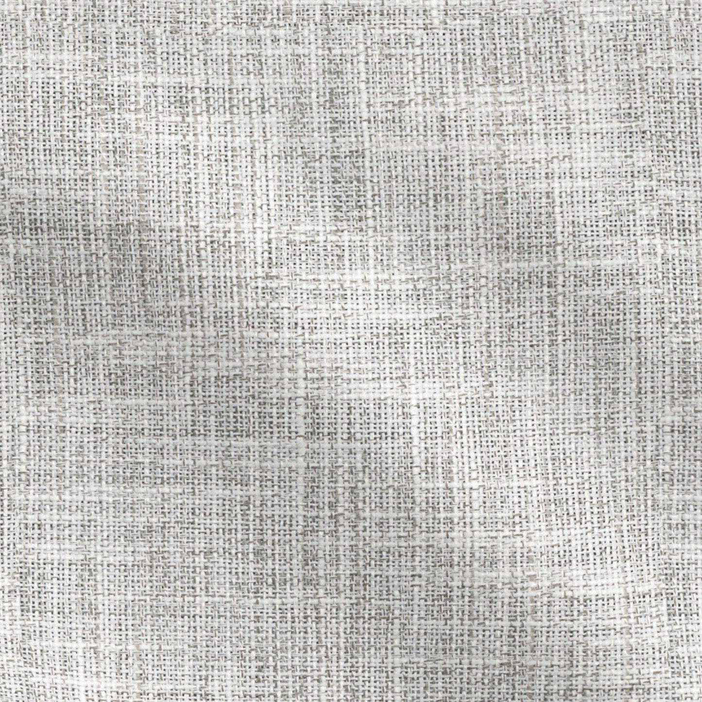 Light gray woven fabric with a subtle crosshatch texture; linen-like upholstery material.