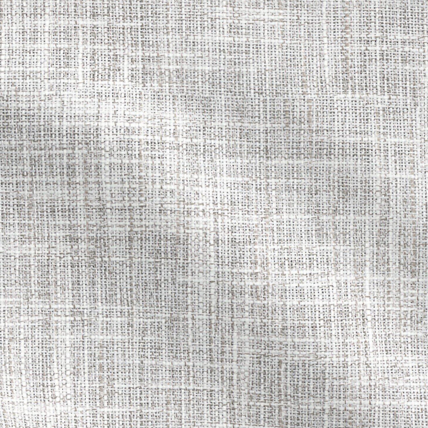Light gray-beige woven linen-like fabric texture with a subtle grid pattern, ideal for upholstery or drapery.