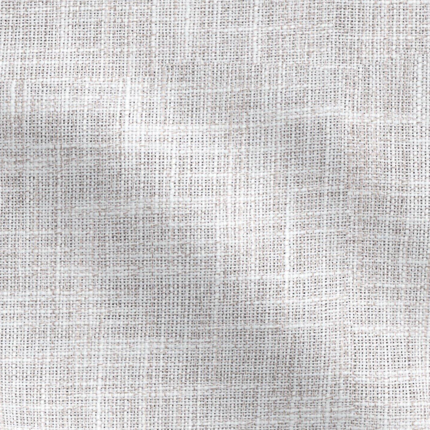 Grey and brown plain fabric with linen texture and visible crosshatch weave