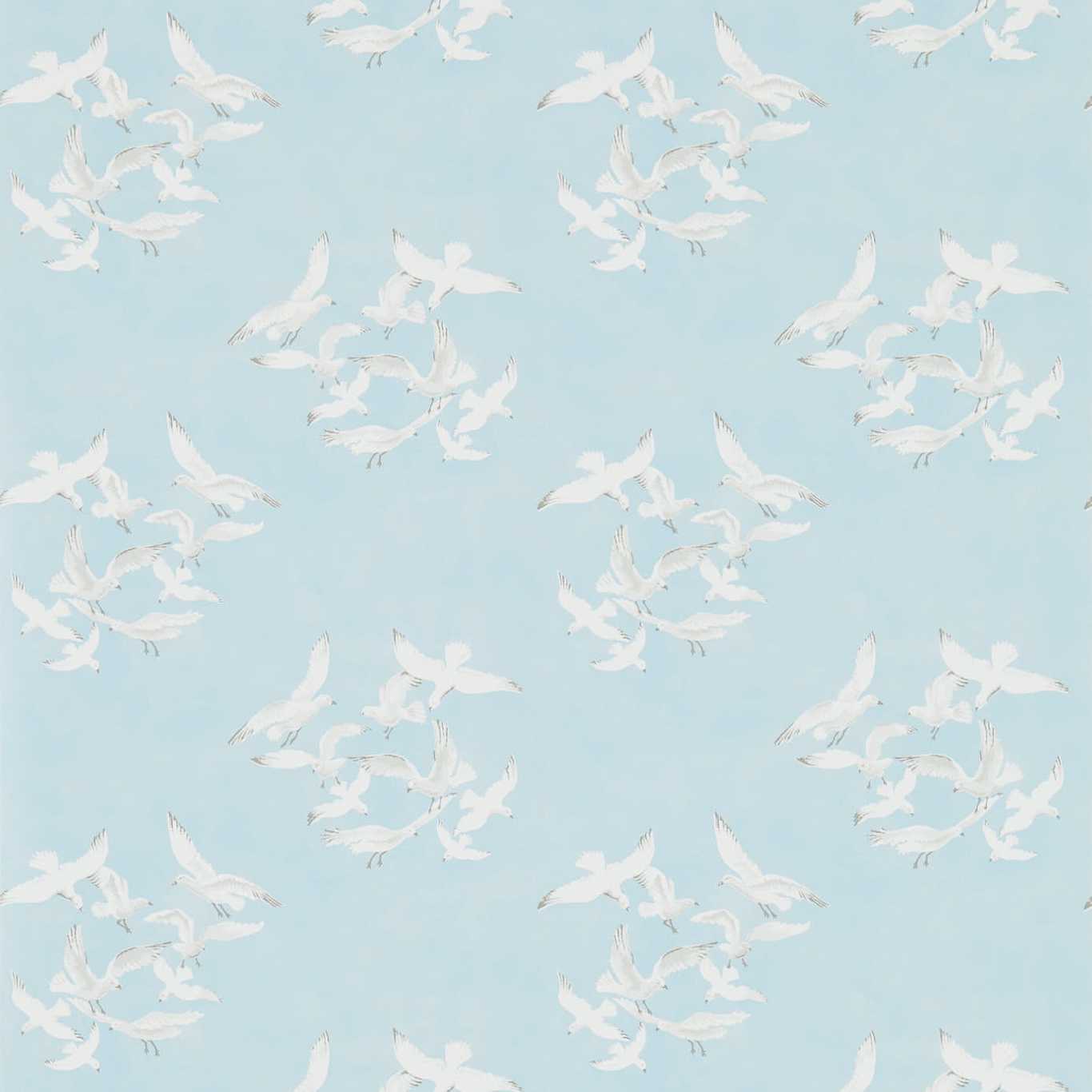 SANDERSON Seagulls Wallpaper Other Blue Gravure Printed Wallpaper - DVIN214585