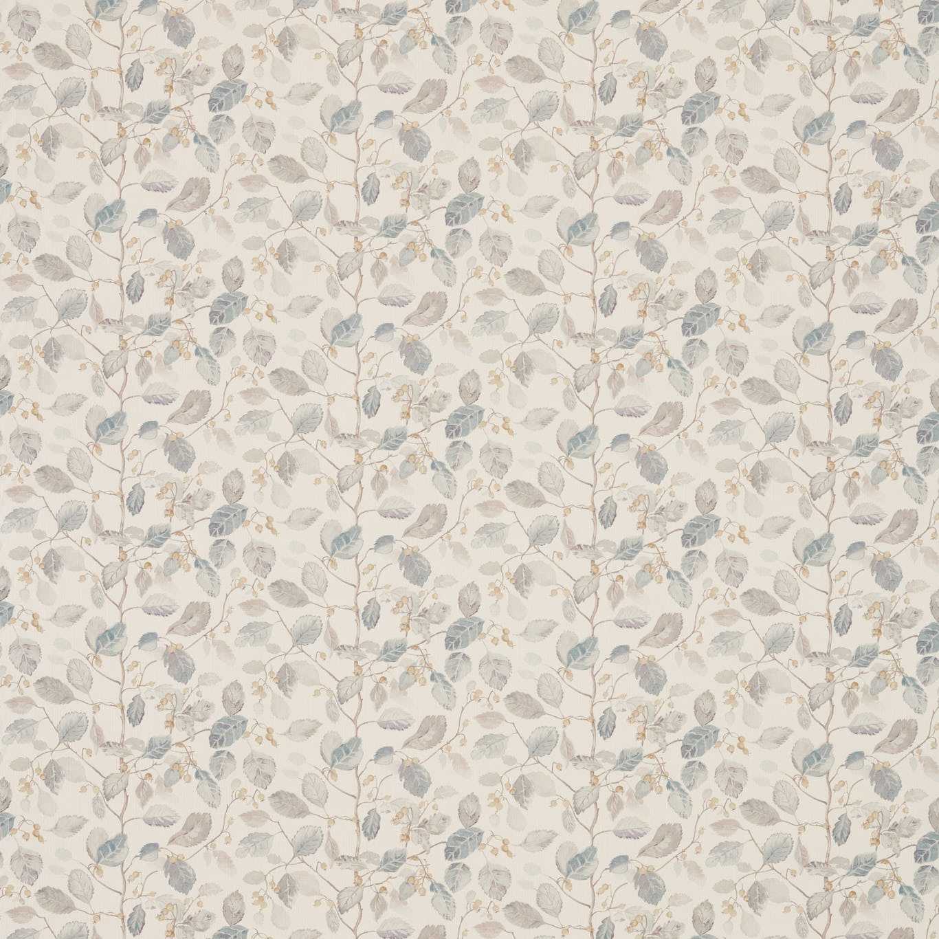 SANDERSON Woodland Berries Fabric Leaves , Trees Grey,Silver - DWOW225531