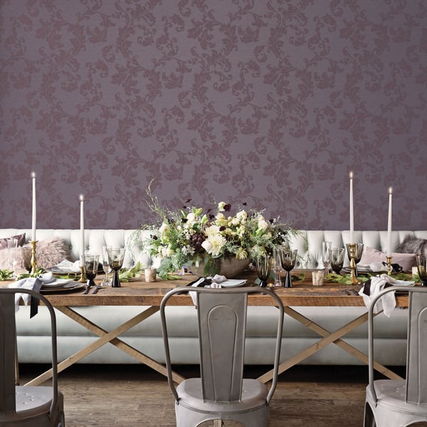 Galerie Wallcoverings Emporium Acanthus trail Galerie Wallcoverings Purple, Lilac - DWP0250-01