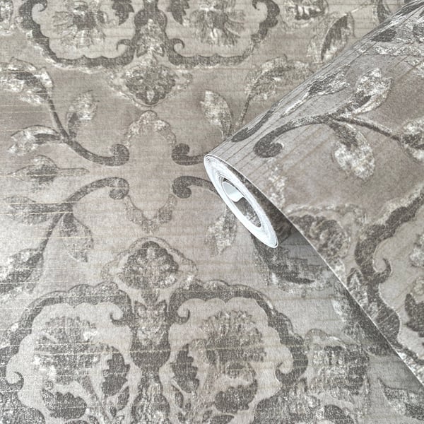 Galerie Wallcoverings Elegance Floral Stripe Galerie Wallcoverings Green - DWP0353-04