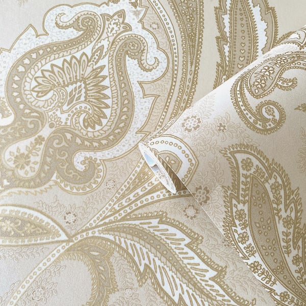 Galerie Wallcoverings Elegance Paisley Galerie Wallcoverings Beige - DWP0355-03