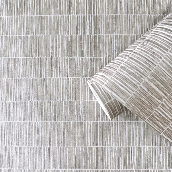 Galerie Wallcoverings Zen Bamboo Screen Galerie Wallcoverings Silver, Grey - DWP0362-06