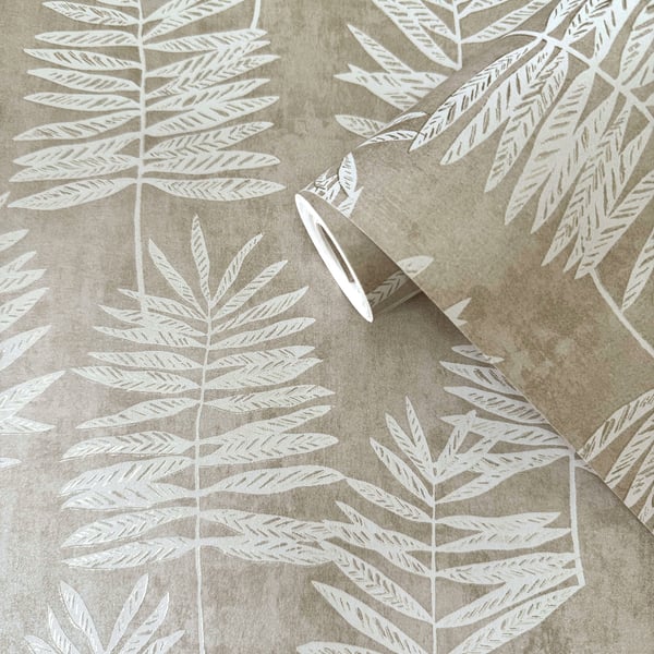 Galerie Wallcoverings Zen Tumbling Leaf Galerie Wallcoverings Silver, Grey - DWP0365-05