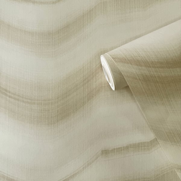 Galerie Wallcoverings Zen Cloudy Stripe Galerie Wallcoverings Beige - DWP0367-01