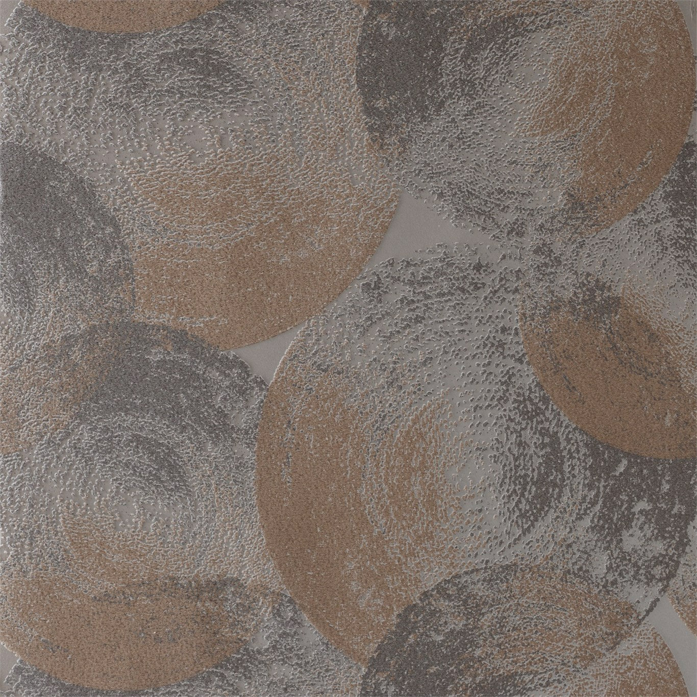 HARLEQUIN Ellipse Wallpaper Geometric Copper,Granite Rotary/Gravure Wide Width Printed Wallpaper - EANT111129