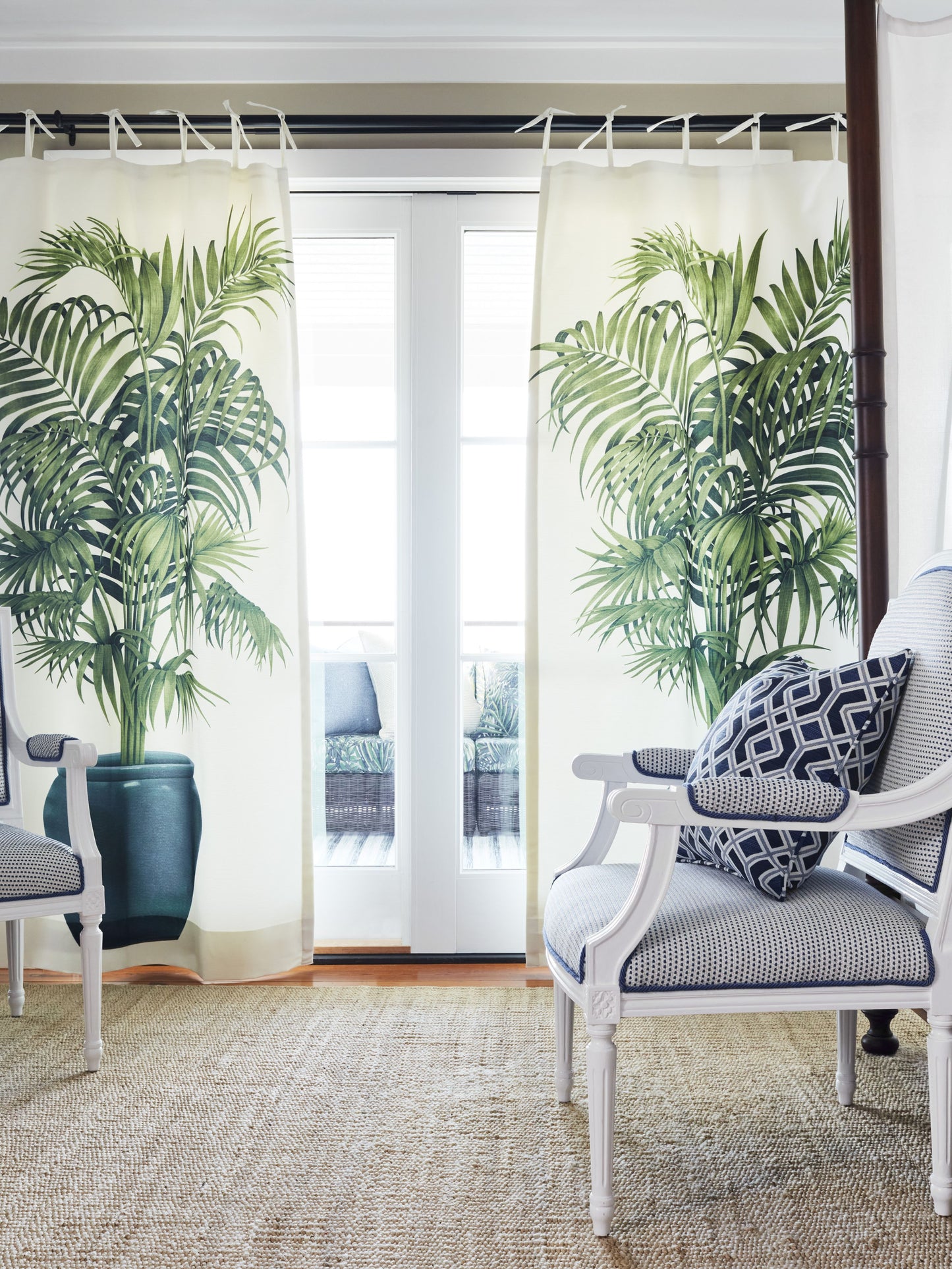 SCALAMANDRE EL FARO BEACH FABRIC COBALT - EA 00036037 NEW SKU # EA60370003