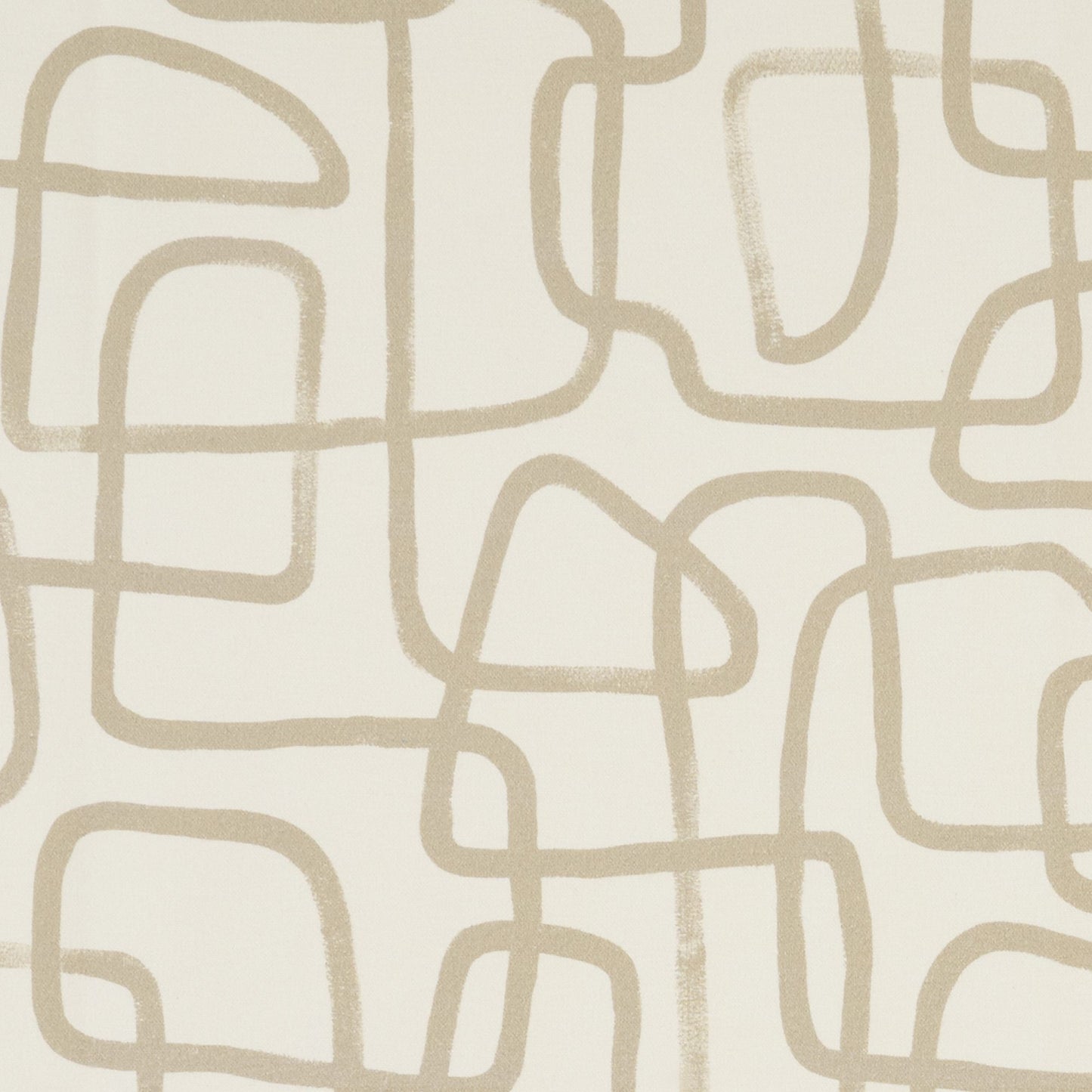 JF Fabrics EDISON 32 Fabric Abstract, Modern White, Beige Print - 9285432 J9421