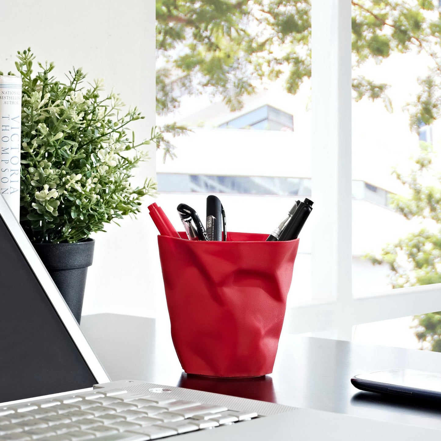 Modway Outlet Lava Pencil Holder by Modway Living Room Furniture Red - EEI-1023-RED