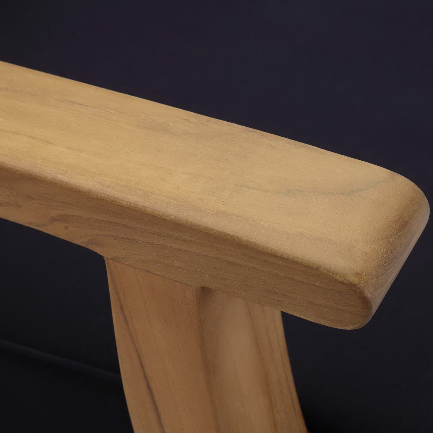 Modway - Marina Outdoor Patio Teak Loveseat by Modway Outdoor Furniture Sofa Sectionals Blue - EEI-1144-NAT-NAV-SET