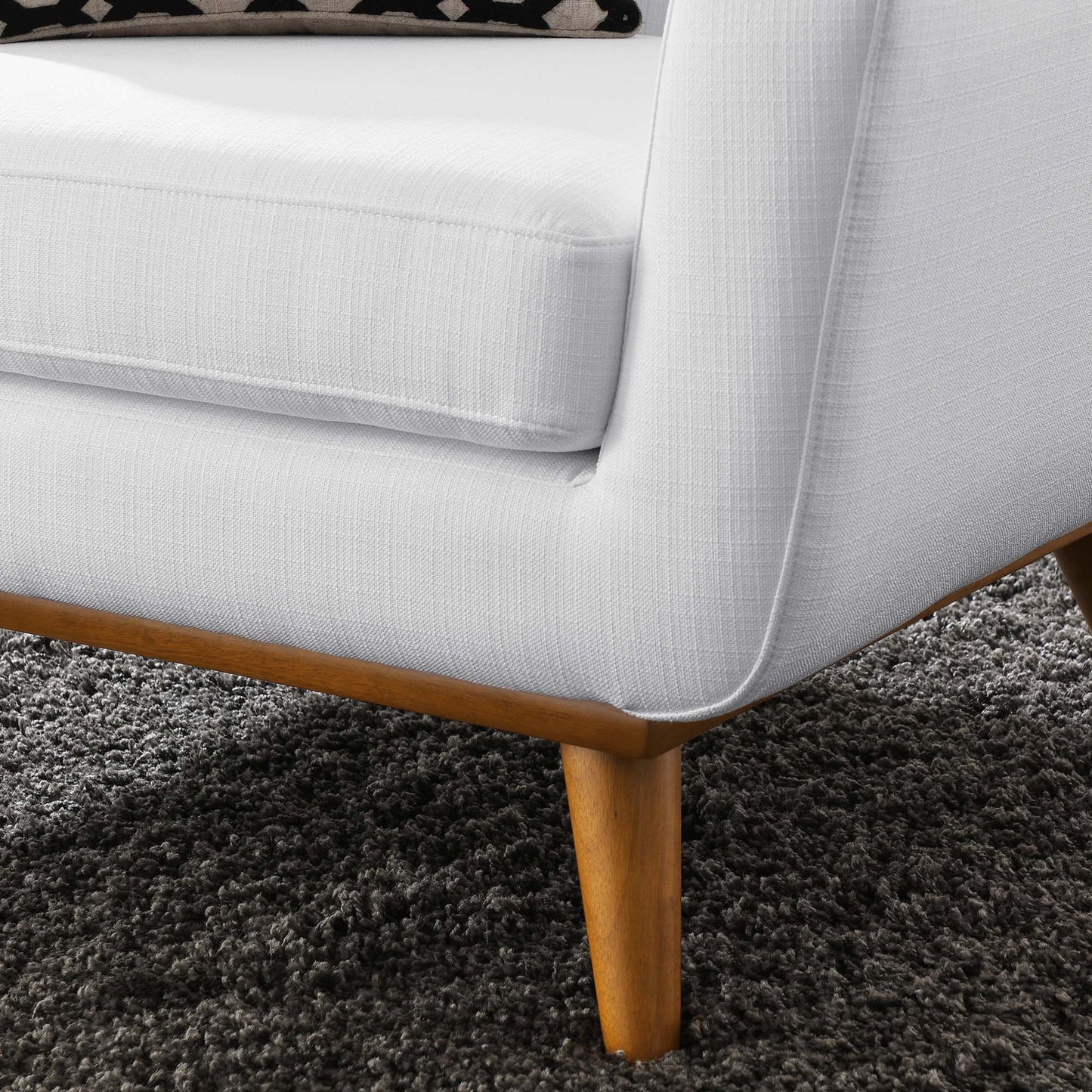 Modway Outlet Engage Upholstered Fabric Armchair by Modway Living Room Furniture White - EEI-1178-WHI