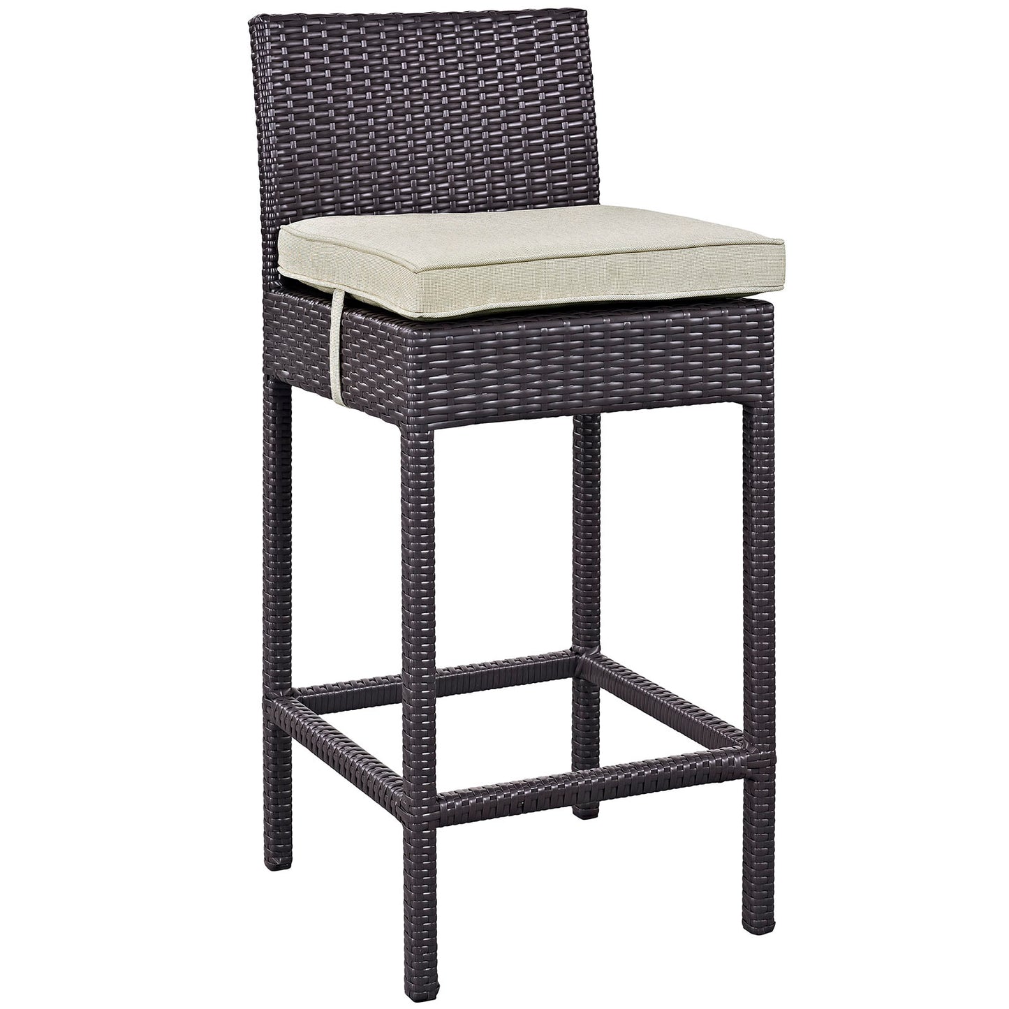 Modway Outlet Lift Outdoor Patio Bar Stool Set of 2 by Modway Outdoor Furniture Furniture Espresso Beige - EEI-1281-EXP-BEI