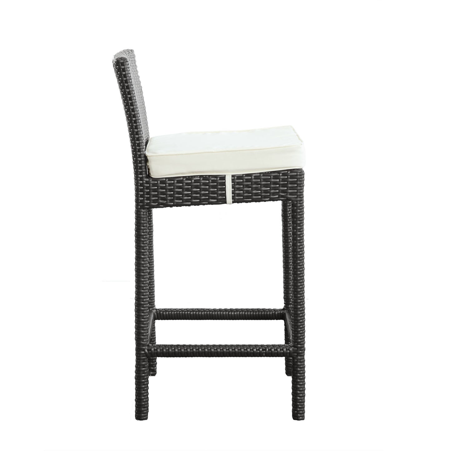 Modway Outlet Lift Outdoor Patio Bar Stool Set of 2 by Modway Outdoor Furniture Furniture Espresso White - EEI-1281-EXP-WHI